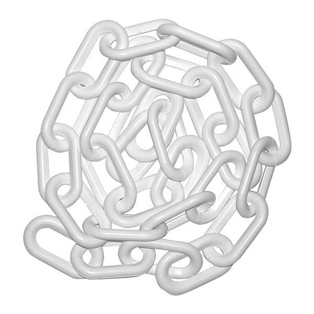 Mr. Chain Plastic Chain, 1 1/2" x 500 ft., White 30001-500