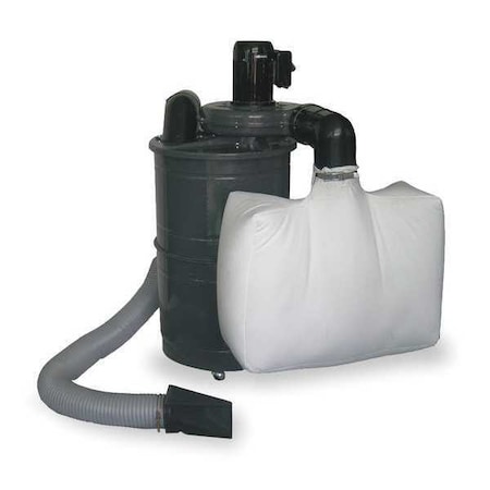 Dayton Wood Dust Collector, 1,310 cfm CFM Max Flow, 2 hp, Three Phase 3AA21