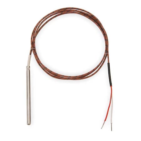 TEMPCO Thermocouple Probe, Type J, Length 3 ft. TTW00178