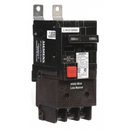 Siemens Miniature Circuit Breaker, BLE Series, 50A, 2 Pole, 120/240V AC, 10kA at 120/240V AC BE250
