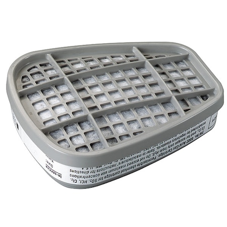 3M Chemical Cartridge, White, Bayonet, PK2 6002