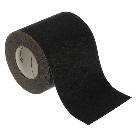 3M Anti-Slip Tape Mineral Coated 60 Grit Size, Black, 6" W x 60 ft. L, 2.3 mil Thick 610