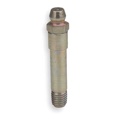 Gf&D Systems Grease Fitting, 1/4-28 Sae Str1.63OA, PK10 3APD1