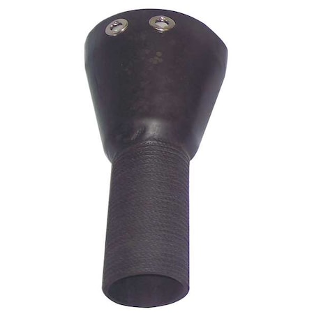 Hi-Tech Duravent Bell Adapter, 2.5 In ID, 3.5 In OD, Rubber 0651-0000-0103