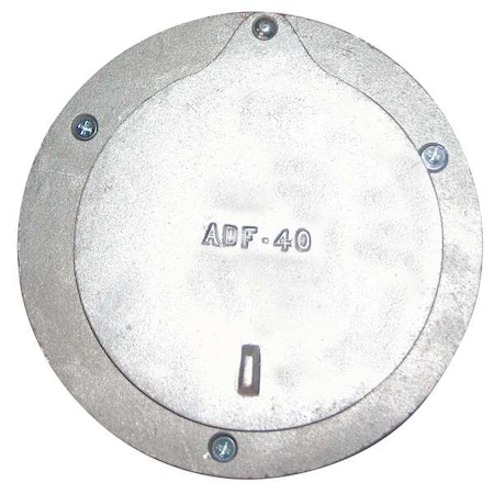 Hi-Tech Duravent Door Port, 3 In ID, 4 In OD, Aluminum 0652-0300-0101