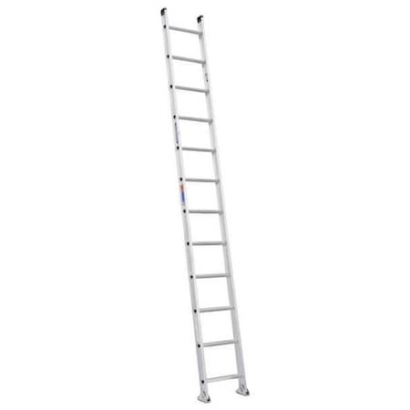 Werner 12 ft. Overall H, Straight Ladder, Aluminum, 12 Steps, 300 lb Load Capacity D1512-1