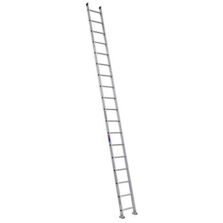 Werner 18 ft. Overall H, Straight Ladder, Aluminum, 18 Steps, 300 lb Load Capacity D1518-1