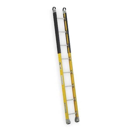 WERNER 8 ft. Manhole Ladder, Fiberglass, 8 Steps, 375 lb Load Capacity M7108-1