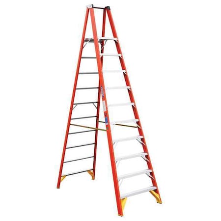 Werner 12 ft Fiberglass Platform Stepladder, 300 lb Capacity P6210