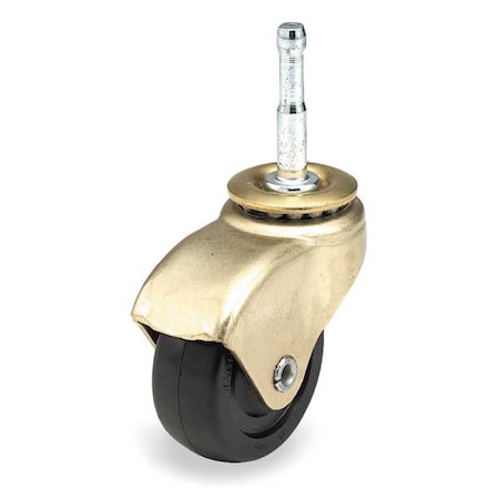 Zoro Select Swivel Stem Caster, Rubber, 2 in., 75 lb. 33590