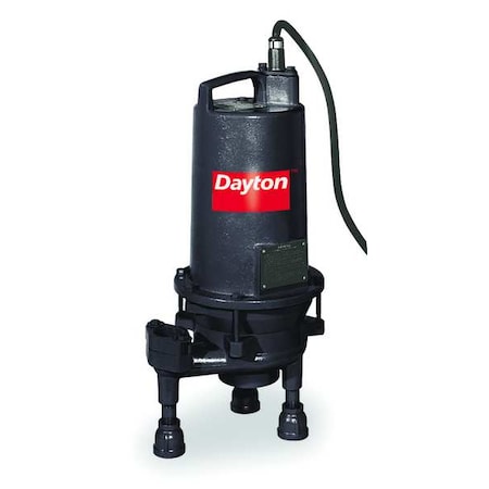 Dayton Pump, Grinder, 2 HP 3BB98