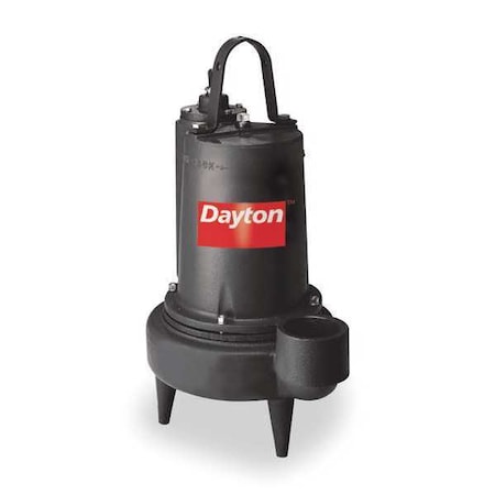 Dayton 3 HP 3" Manual Submersible Sewage Pump 460V 3BB96