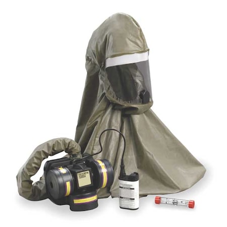 3M PAPR System, Breathe Easy, Hood, Belt-Mount, Integrated, Universal FR-57L10