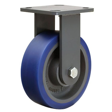 Hamilton Plat Castr, Rigd, Poly, 6 in., 960 lb., Blu, B R-WH-6SPB