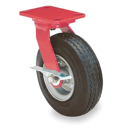 Hamilton Swivl Pneumatic Castr w/ Brak Lck, 12 in. S-7012-PRB-4SL-FB