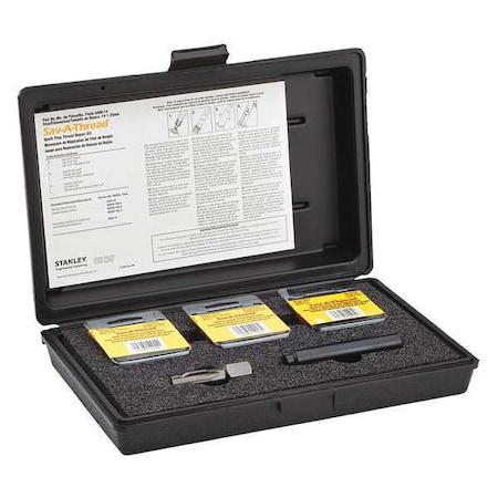 Stanley Engineered Fastening Free-Running Helical Insert Repair Kit, Helical Inserts, M14-1.25, Plain 18-8 Stainless Steel 5408-14