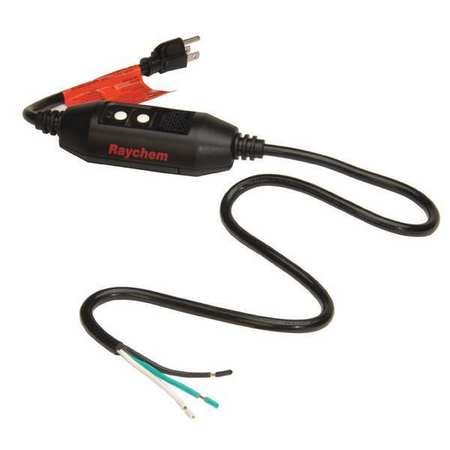 RAYCHEM Plug In Cord Set, For Use With 120V WinterGard Heating Cables, Plastic 171527-000
