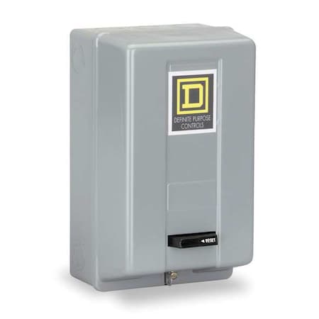 Square D Nonreversing Definite Purpose Magnetic Motor Starter, 1 NEMA Rating, 208 to 240V AC, 2 Poles 8911DPSG52V09