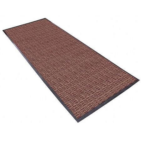 Notrax Entrance Mat, Polypropylene, 3/8 in Thick, Brown, 4 ft W x 6 ft L 167S0046BR