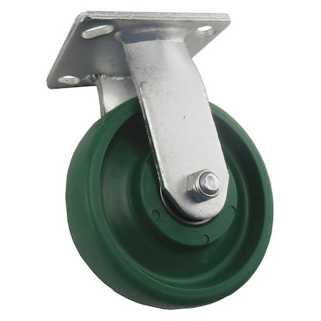 Zoro Select Rgd Plate Cstr, Polyurethane, 6 in, 1000 lb 4DE81