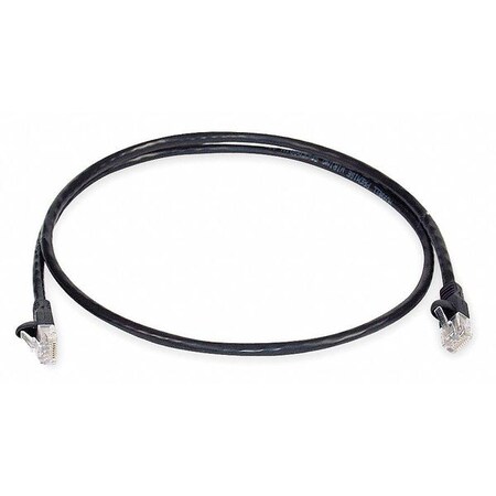 Hubbell Premise Wiring Cord, Patch, 10 Ft, Cat5e PCX5EBK10