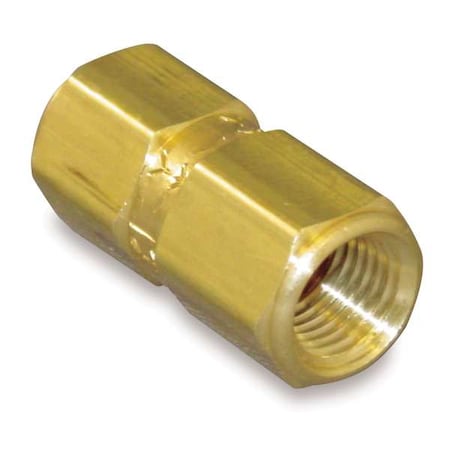 Zoro Select 1/4" FNPT Brass Poppet Spring Check Valve CHK BRS 450-4F4F-B