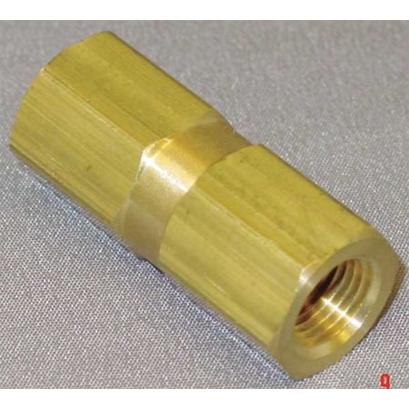 Zoro Select 1/8" FNPT Brass Piston Spring Check Valve CHK BRS 215-2F2F-F