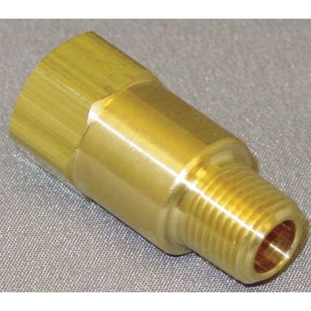Zoro Select 1/8" MNPT x FNPT Brass Piston Spring Check Valve CHK BRS 210-2M2F-B
