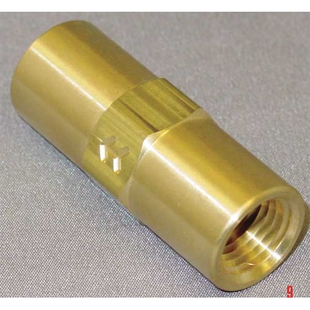 Zoro Select 1/4" FNPT Brass Piston Spring Check Valve CHK BRS 415-4F4F-B