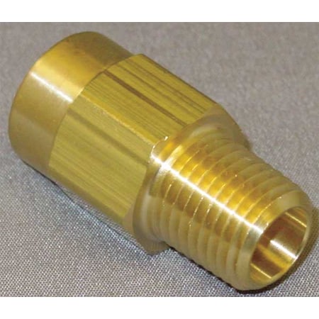 Zoro Select 1/4" FNPT x MNPT Brass Piston Spring Check Valve CHK BRS 410-4F4M-B