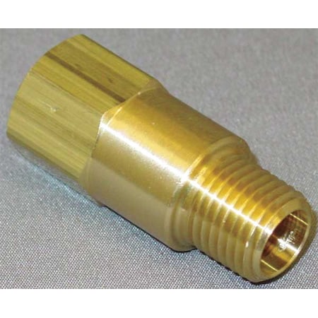 Zoro Select 1/4" MNPT x FNPT Brass Piston Spring Check Valve CHK BRS 410-4M4F-F