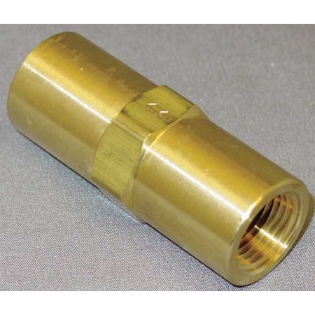 Zoro Select 3/8" FNPT Brass Piston Spring Check Valve CHK BRS 615-6F6F-F