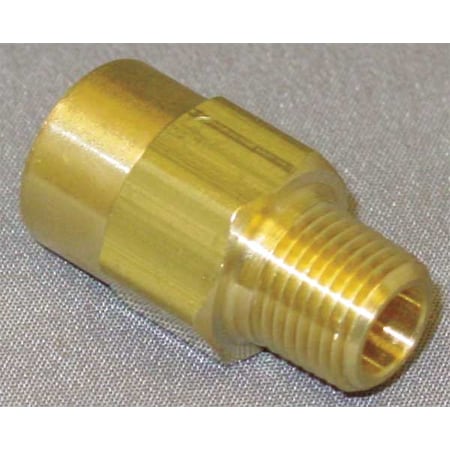 Zoro Select 1/2" MNPT x FNPT Brass Piston Spring Check Valve CHK BRS 810-8M8F-B