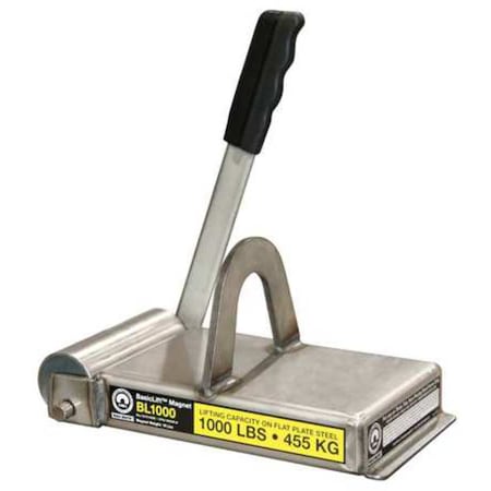 Mag-Mate Lifting Magnet, 1000 lb Cap, 9-1/2 In OAL BL1000