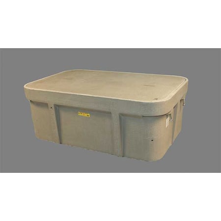Quazite Underground Enclosure Assembly, Communications Cover, 18 in H, 49-5/8 in L, 32-1/8 in W, 15,000 lb PG3048Z80512