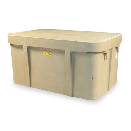 Quazite Underground Enclosure Assembly, Telephone Cover, 24 in H, 49-5/8 in L, 32-1/8 in W, 15,000 lb PG3048Z80843