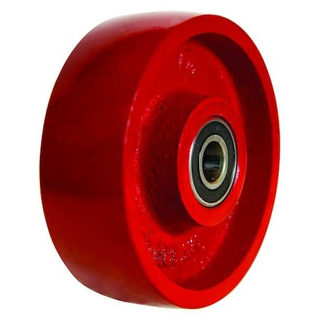 Zoro Select Caster Wheel, Cast Iron, 6 in., 1400 lb. 4DU78