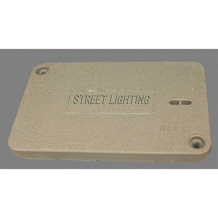 Quazite Underground Enclosure Cover, Street Lighting Logo, 11-1/4 in. W x 18-1/8 in. L, 15000 lb PG1118HA0041