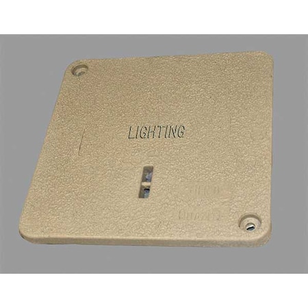 Quazite Underground Enclosure Cover, Lighting Logo, 12-13/16 in. W x 12-13/16 in. L, 8000 lb PC1212CA0029
