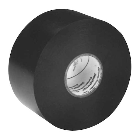3M Vinyl Electrical Tape, 50, Scotchrap, 2 in W x 100 ft L, 10 mil thick, Black, 1 Pack 50-UNPRINTED-2X100FT