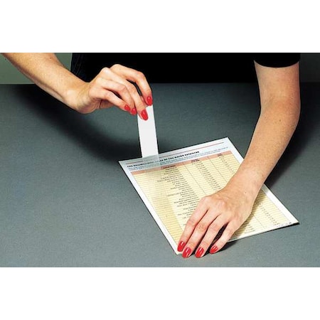 C-Line Products 3-Hole Punched Attaching Strip, Clear, Pk200 64713