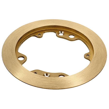 Hubbell Wiring Device-Kellems Box Cover, 1 Gang, Brass, Flush Cover Type S3182