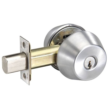 YALE Deadbolt, Med.Duty, Satin Chrome D122 x 626