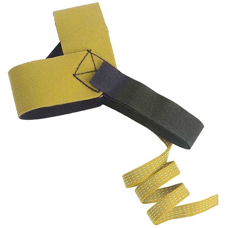 Zoro Select Antistatic Heel Strap, Yellow, PK20 4ECU8