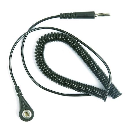 Zoro Select Static Control Cord, Straight, 4-1/2 ft. 4ECV7