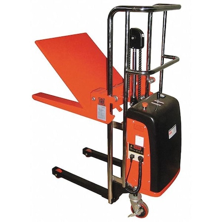 Dayton Platform Lift, 880 lb Load Capacity, Hand Lever Lift Control 4ECX4