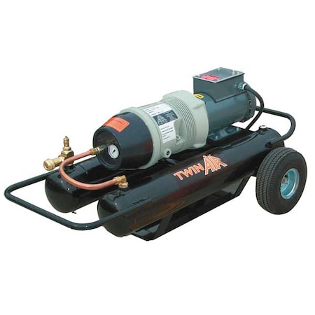Air Systems Intl Breathing Air Compressor, 17.5 AC, 110 psi TA-3