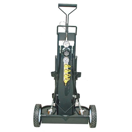 Air Systems Intl Air Cylinder Cart, 2 Cylinders, 4500 psi MP-4H