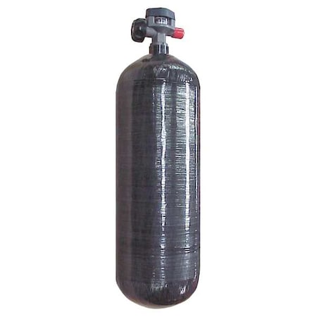 Air Systems Intl SCBA Cylinder, Carbon Fiber, 4500 psi, Gray AC-87