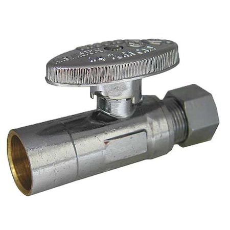Kissler Water Supply Stop, Straight Valve, Chrome AB88-9010